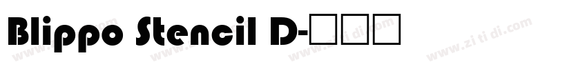 Blippo Stencil D字体转换